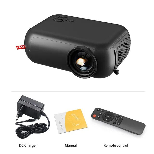 Miniproyector LED portátil A10 cine en casa inteligente 3D TV BOX para teléfono móvil 1080P a través del puerto HD
