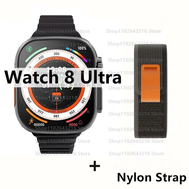 Reloj inteligente Ultra 8 Pro MAX Gen 2 para hombre y mujer, accesorio de pulsera deportivo con Pantalla Amoled de 49mm, carga inalámbrica de alta frecuencia de actualización, NFC, 2023