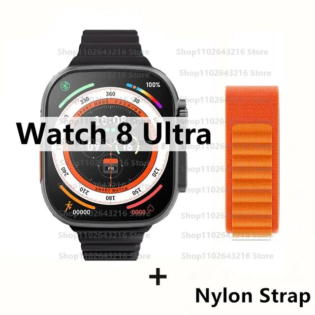 Reloj inteligente Ultra 8 Pro MAX Gen 2 para hombre y mujer, accesorio de pulsera deportivo con Pantalla Amoled de 49mm, carga inalámbrica de alta frecuencia de actualización, NFC, 2023