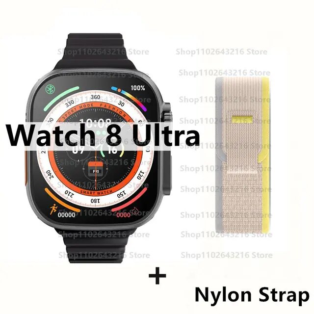 Reloj inteligente Ultra 8 Pro MAX Gen 2 para hombre y mujer, accesorio de pulsera deportivo con Pantalla Amoled de 49mm, carga inalámbrica de alta frecuencia de actualización, NFC, 2023