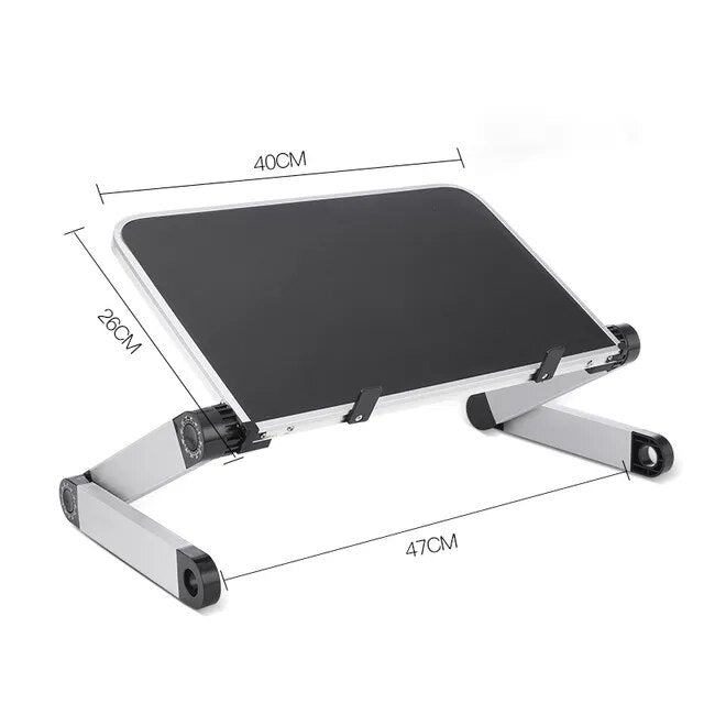 Escritorio plegable ajustable para ordenador portátil, mesa de cama, Enfriador de Notebook, soporte multifuncional, para oficina