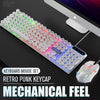 Juego de teclado y ratón para juegos con cable USB, juego de Teclado retroiluminado LED colorido arcoíris para PC, Kit para Gamer en casa y oficina