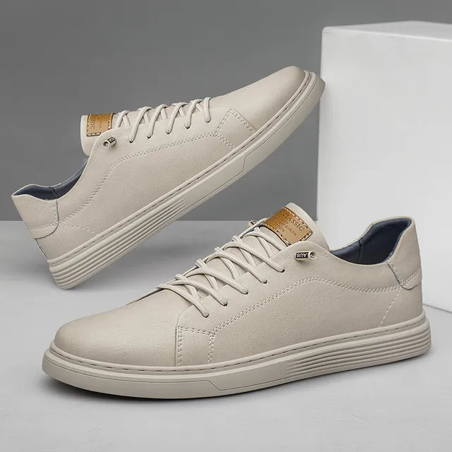 Zapatos informales italianos de cuero genuino para hombre, zapatos Oxford con cordones para correr al aire libre, zapatos de vestir para oficina, talla grande 36-47