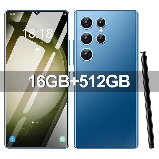 Teléfono Inteligente S23 Ultra, Original, 6,3 pulgadas, 16 GB + 1TB, 4G, Dual SIM, 72MP, HD
