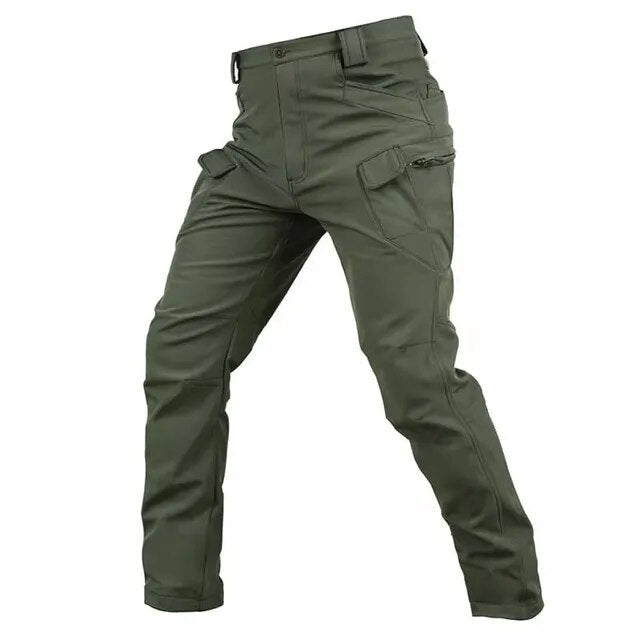 Pantalones tácticos de forro polar a prueba de viento para hombre, pantalones cálidos de concha suave, impermeables, para viajes al aire libre, Camping y senderismo, esquí, Invierno