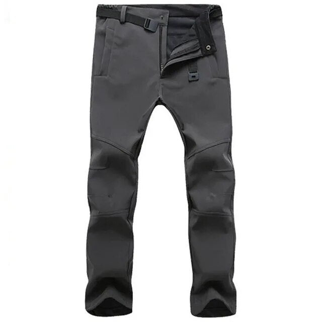 Pantalones tácticos de forro polar a prueba de viento para hombre, pantalones cálidos de concha suave, impermeables, para viajes al aire libre, Camping y senderismo, esquí, Invierno