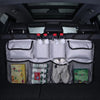 Organizador de maletero de coche, bolsa de almacenamiento de red de alta capacidad, ajustable, multiusos, Oxford, de respaldo de asiento trasero universal