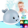 Juguetes de baño con luz para bebé, rociador automático de ballena, bañera, piscina, ducha de baño, regalo para niños pequeños