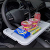 Mesa de Comedor y Soporte para Laptop en el Volante del Coche - Bandeja Multifuncional para Comida y Trabajo