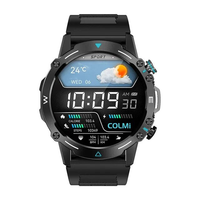 COLMI-reloj inteligente M42 para hombre y mujer, accesorio de pulsera resistente con Pantalla AMOLED de 1,43 pulgadas, 100 modos deportivos, llamadas de voz, de grado militar