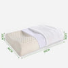 Almohada de látex transpirable para adultos, cojín de goma con núcleo, diseño ergonómico de contorno, ayuda para dormir, cómodo, nido de abeja suave, Tailandia