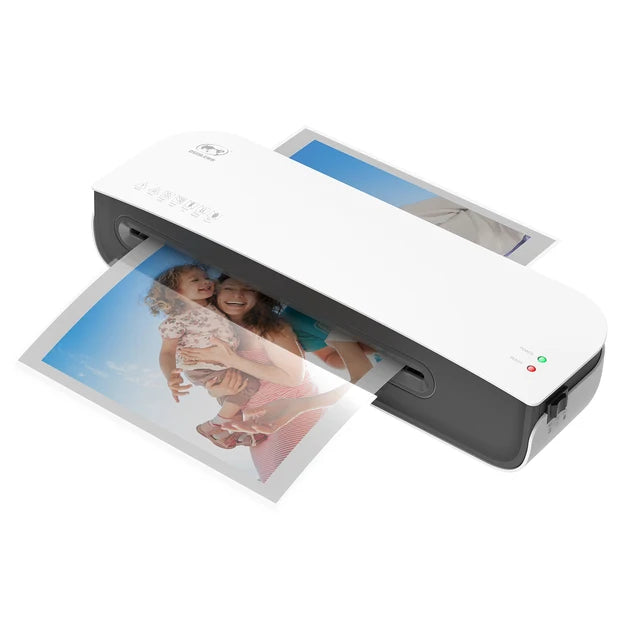 OSMILE-máquina laminadora de escritorio SL289 tamaño A4, sistema de 2 rodillos de laminación en caliente y en frío de 9 pulgadas de ancho máximo para A4/A5/A6