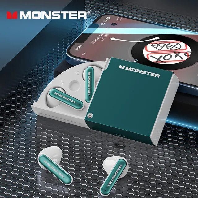 Monster-auriculares inalámbricos XKT17 originales, cascos HiFi con Bluetooth de baja latencia, deportivos, para juegos, novedad