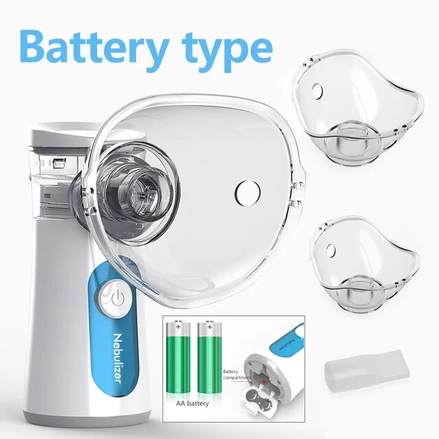 Nebulizador portátil de limpieza automática para niños y adultos, inhalador silencioso, atomizador de malla