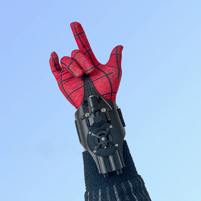 Lanzador de muñeca de Spiderman para niños, versión mejorada, Peter Parker, juego de artilugios de Cosplay, juguetes para niños, regalo