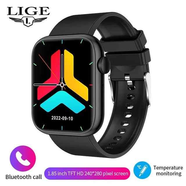 LIGE-Reloj inteligente con pantalla táctil para Mujer, accesorio de pulsera resistente al agua con Bluetooth, seguimiento de actividad deportiva y llamadas