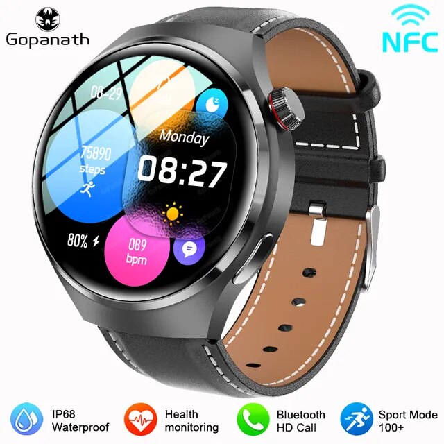 Reloj inteligente GT4 Pro para hombre, SmartWatch resistente al agua IP68 con GPS, control del ritmo cardíaco, llamadas, Bluetooth, Pantalla AMOLED HD, compatible con HUAWEI y Xiaomi, novedad de 2023