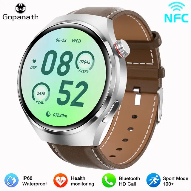 Reloj inteligente GT4 Pro para hombre, SmartWatch resistente al agua IP68 con GPS, control del ritmo cardíaco, llamadas, Bluetooth, Pantalla AMOLED HD, compatible con HUAWEI y Xiaomi, novedad de 2023