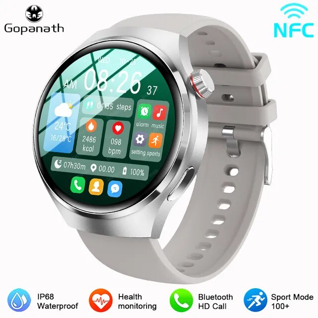 Reloj inteligente GT4 Pro para hombre, SmartWatch resistente al agua IP68 con GPS, control del ritmo cardíaco, llamadas, Bluetooth, Pantalla AMOLED HD, compatible con HUAWEI y Xiaomi, novedad de 2023