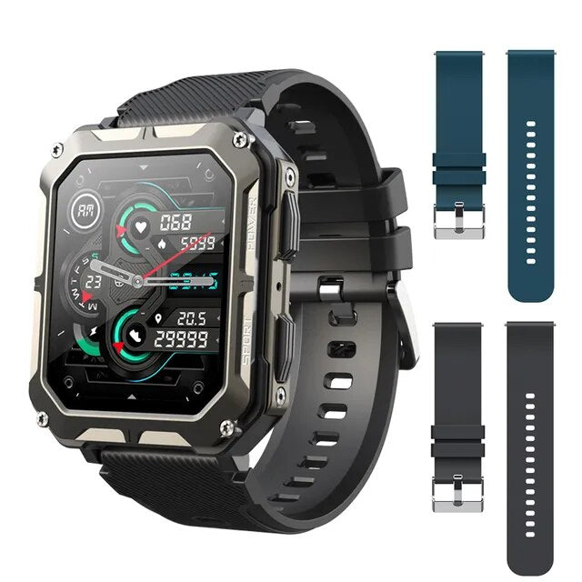 CanMixs reloj inteligente hombre smartwatch 2023 IP68 resistente al agua con Bluetooth llamadas seguimiento de actividad deportiva Monitoreo del sueño presión arterial oxígeno en sangre clima calculadora reloj mujer